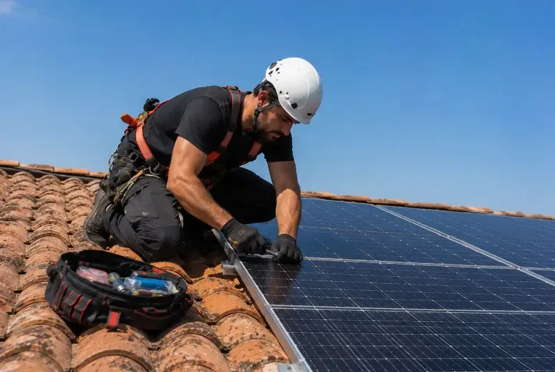 Maintenance et monitoring de panneaux solaires à Brocas