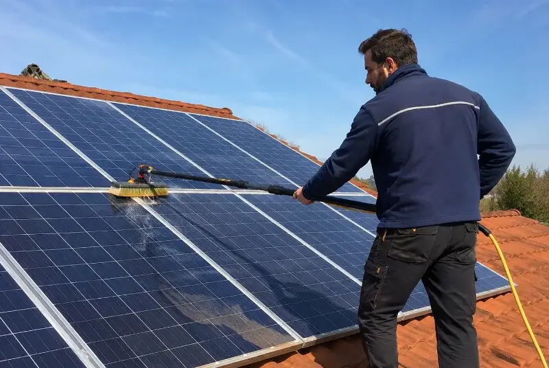 Nettoyage et entretien de panneaux solaires à Brocas